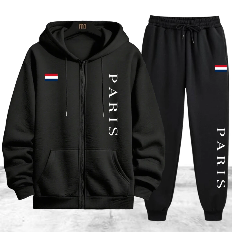Winter Clothing Clearance - Мужской спортивный костюм Paris Printing: повседневная