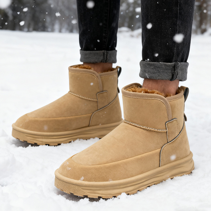 Snow Boot Fur Lined - Новые мужские зимние полусапоги 2026 года,