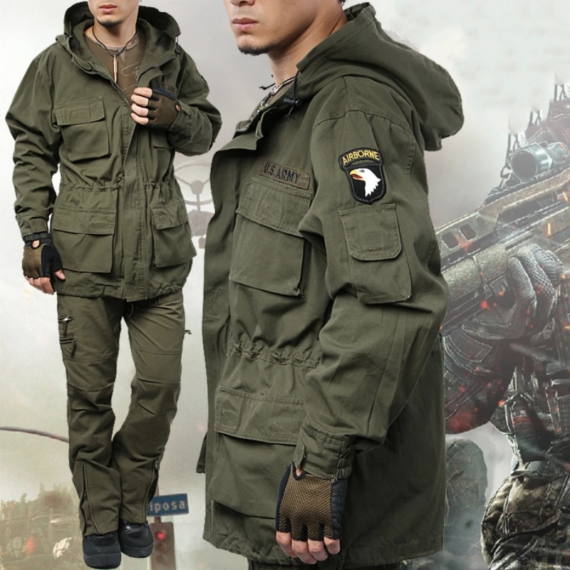 Winter Clothing Work - Американская военная флисовая тактическая ветровка, мужская