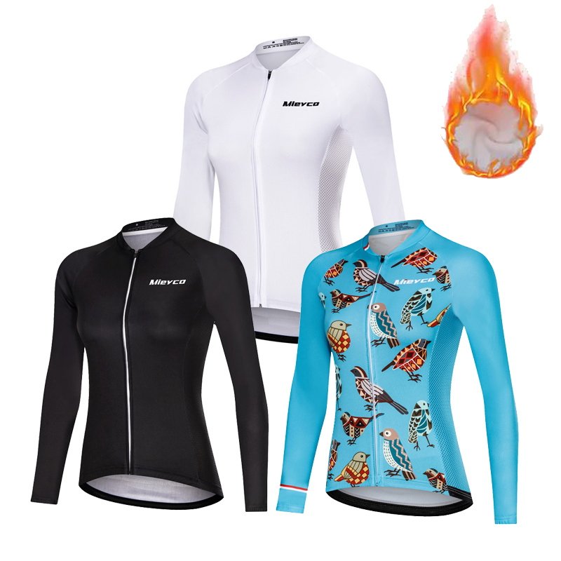 Winter Clothing Pinterest - Женская велосипедная майка Mieyco-Fleece с длинным