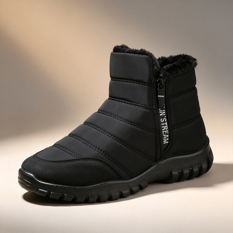 Snow Boot Fur Lined - Мужские зимние сапоги с боковой молнией,