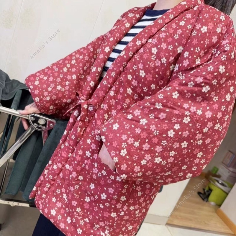 Traditional Winter Japanese Clothing - Куртка Hanten, традиционная японская одежда, осенне-зимнее