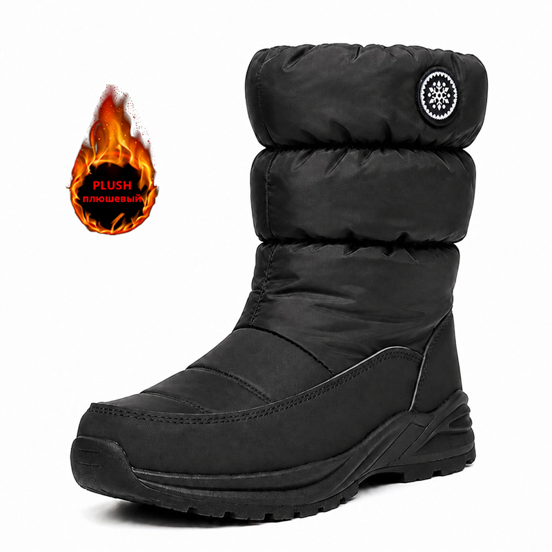 Snow Boot Fur Lined - Женские зимние сапоги для снега, водонепроницаемые,