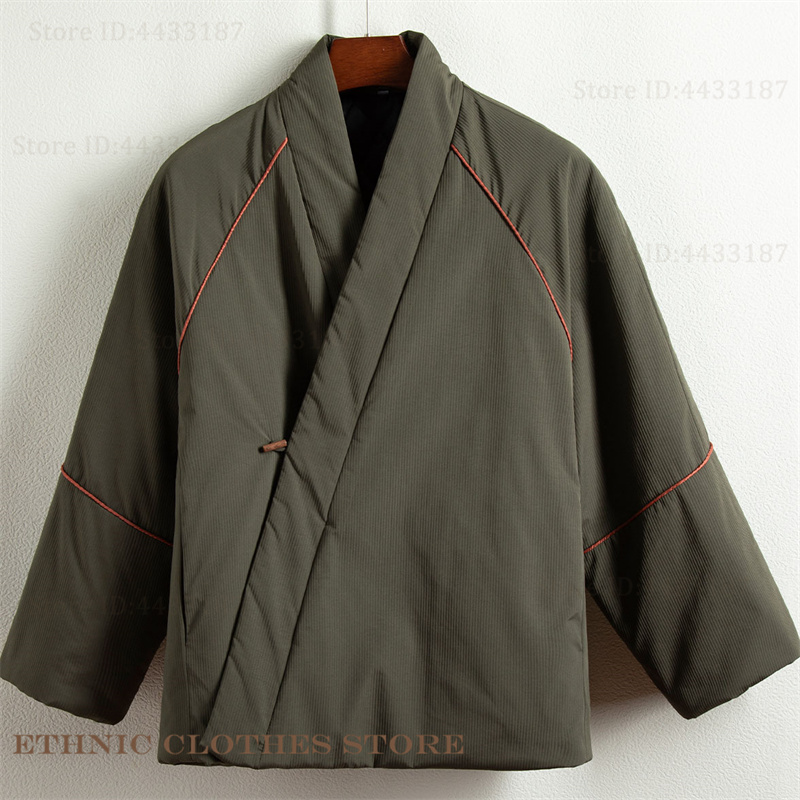 Traditional Winter Japanese Clothing - Большой размер 3XL 4XL, мужская куртка