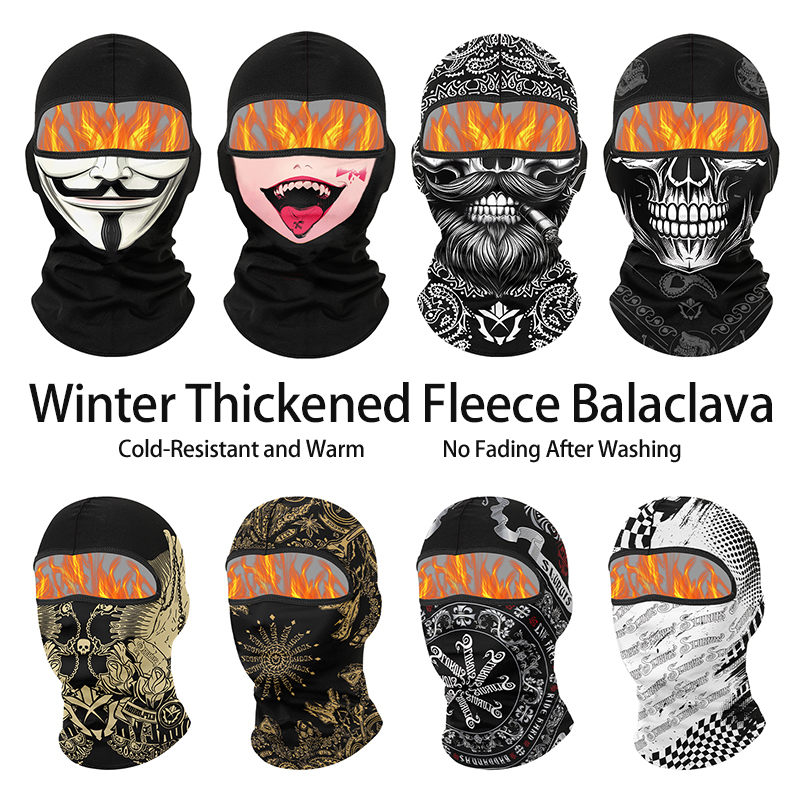 Wool Balaclava Knit - Зимняя теплая бархатная Балаклава, мотоциклетный морозостойкий