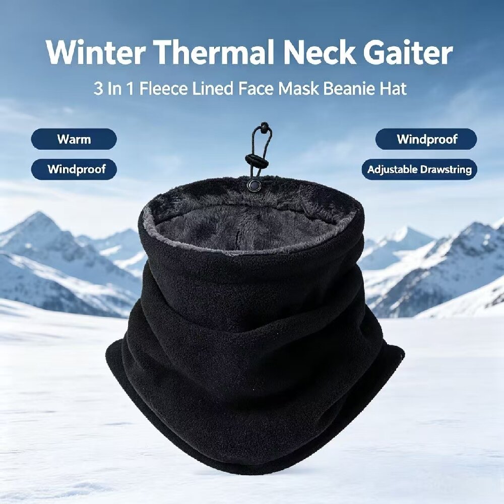 Neck Gaiter Fleece - Зимняя мотоциклетная теплая маска для мужчин