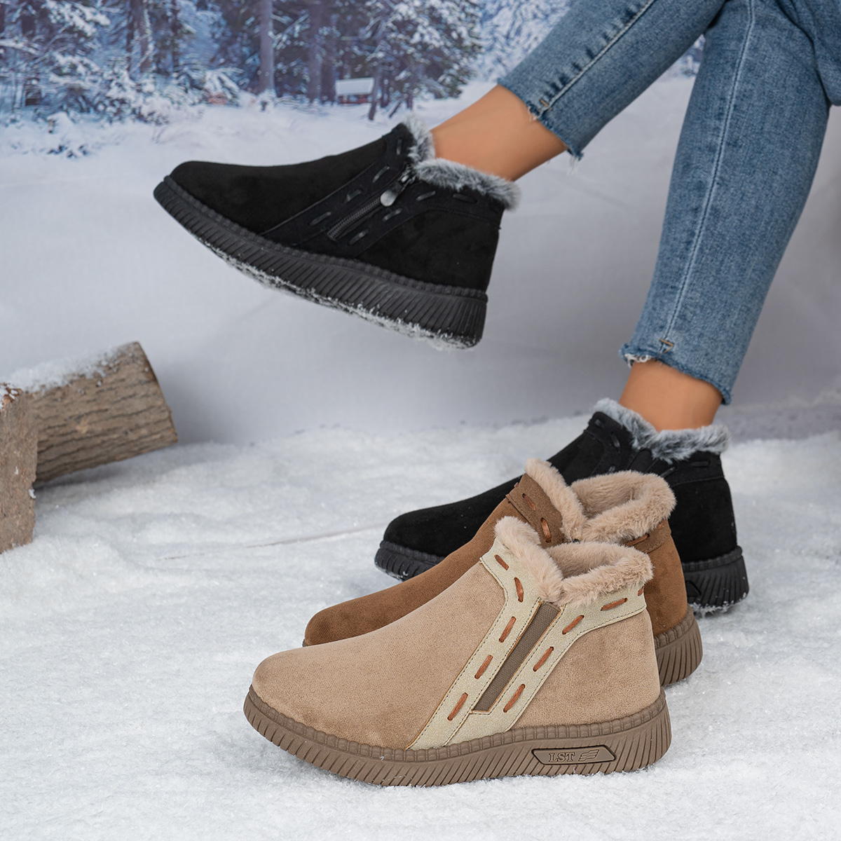 Женские зимние ботинки коричне – обзор и цена Snow Boot Fur Lined