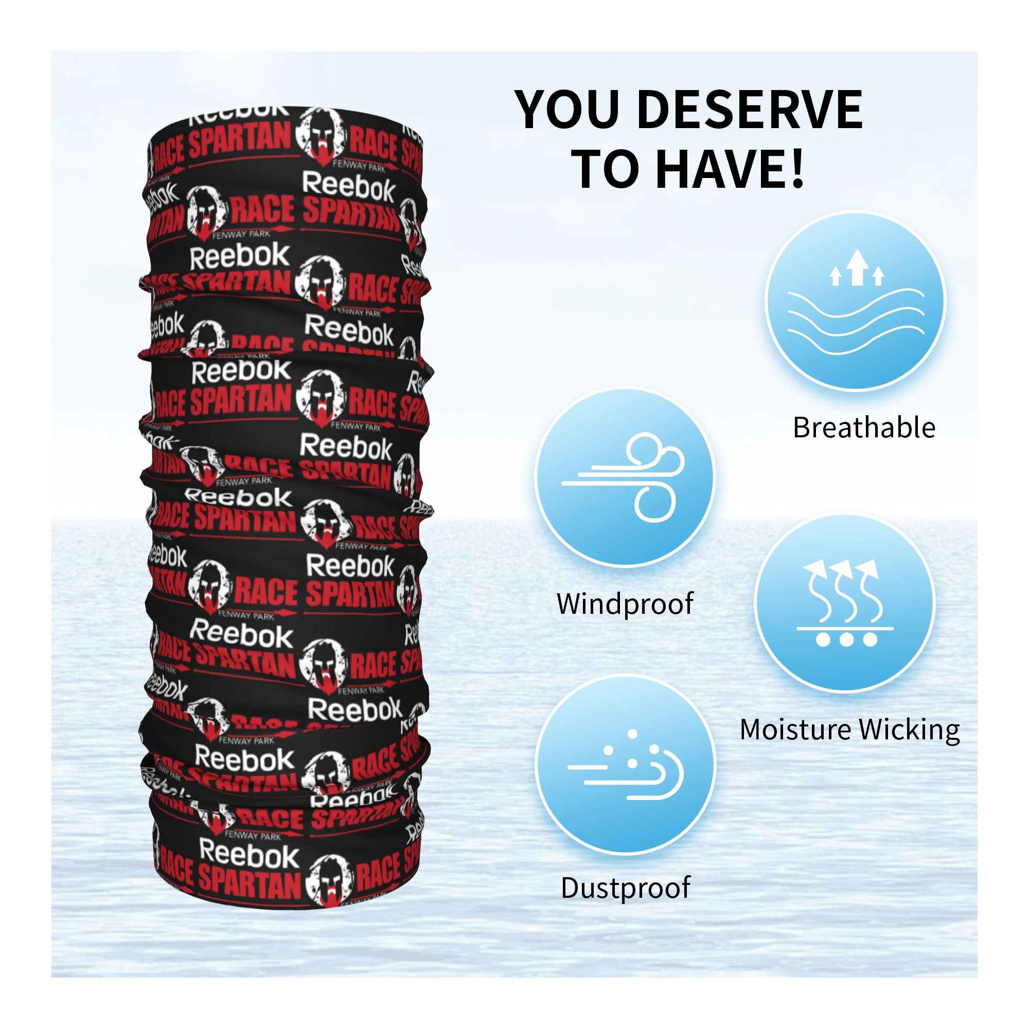 Бандана Spartan Race, зимний в – обзор и цена Neck Gaiter Fleece